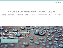 Tablet Screenshot of andreaschneiderlcsw.com